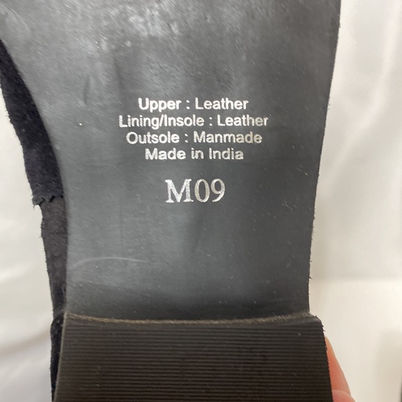 Rebels Villaroy Bootie Black Brown Laser Cut Leather Ankle Booties 9 - Picture 8 of 9